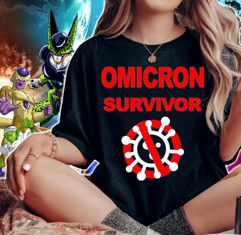 Omicron Survivor Survived Virus Variant Delta T-Shirt woman shirt