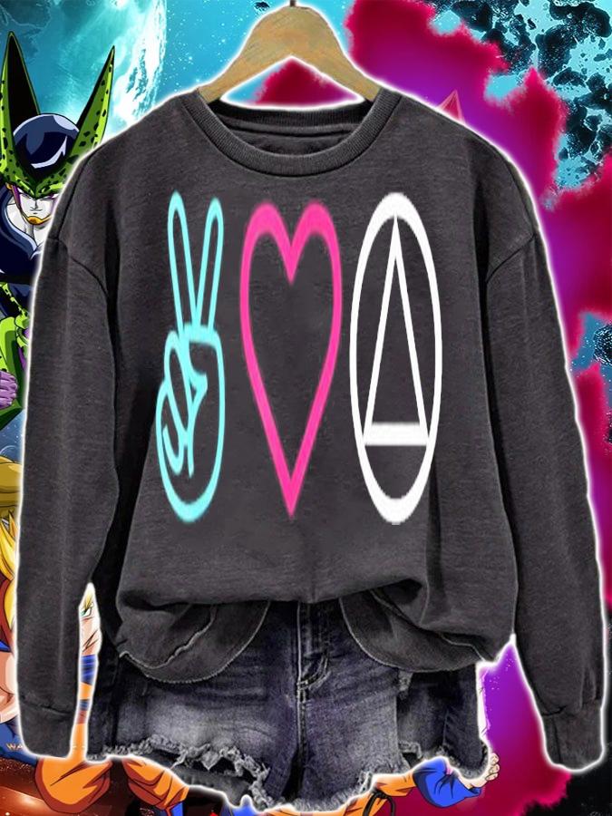 Peace Love AA Symbol Anonymous Gifts T-Shirt sweatshirt