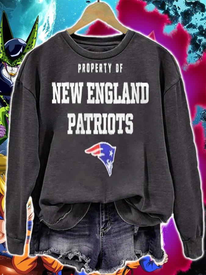 Property of New England Patriots logo T-shirt sweatshirt