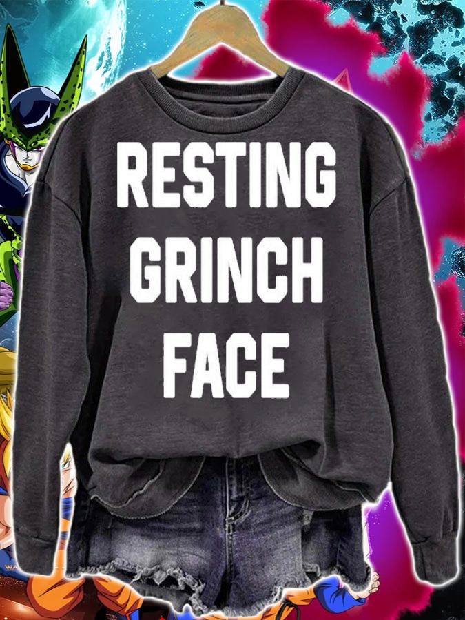 Resting Grinch Face T-Shirt sweatshirt