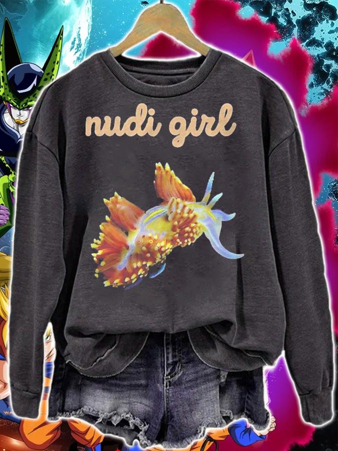 Scuba Diver Nudi Girl Nudibranch Shirt sweatshirt