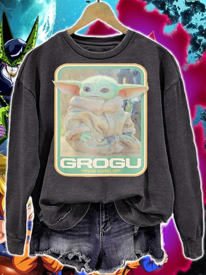 Star Wars The Mandalorian The Child Grogu Raglan Baseball T-Shirt sweatshirt