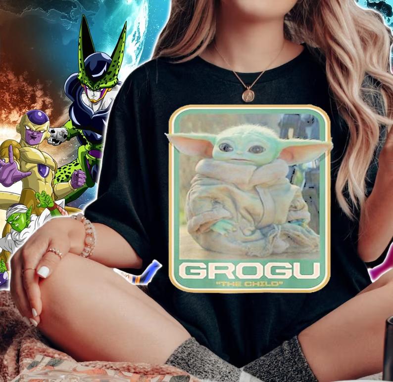 Star Wars The Mandalorian The Child Grogu Raglan Baseball T-Shirt woman shirt