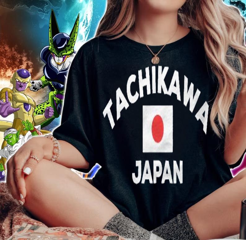 Tachikawa Japan Japanese Rising Sun Flag City Tourist Gift Shirt woman shirt