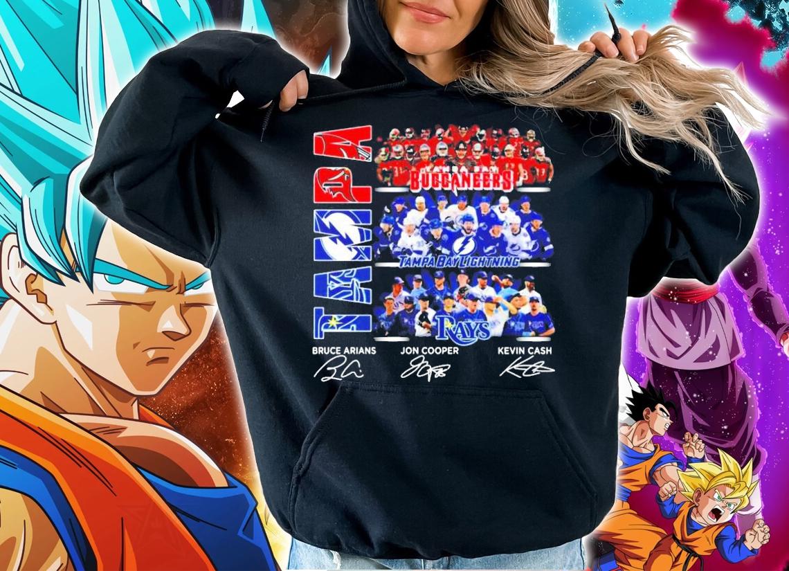 Tampa Bay Buccaneers Lightning Rays Players Signatures t-shirt hoodie