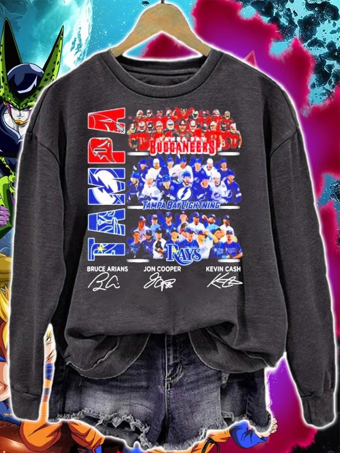 Tampa Bay Buccaneers Lightning Rays Players Signatures t-shirt sweatshirt