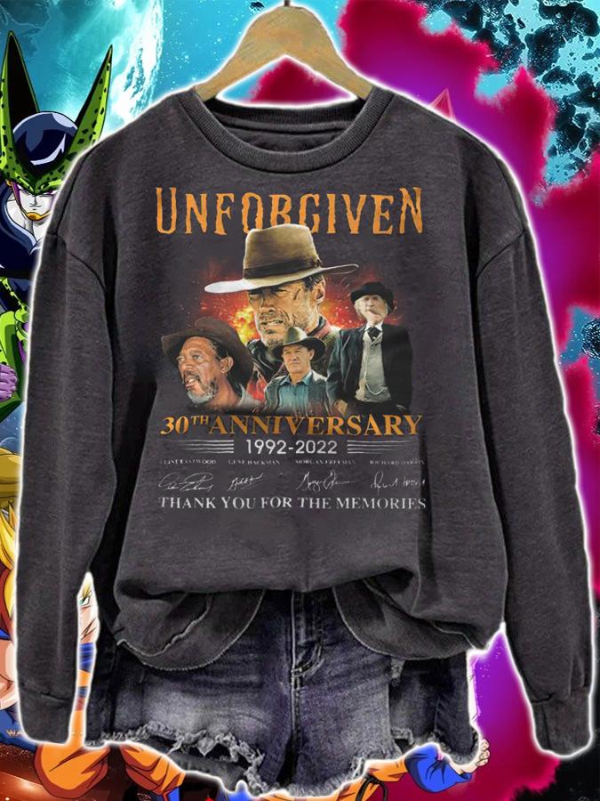 Unforgiven 30th Anniversary 1992 2022 Thank You For The Memories Signature t-shirt sweatshirt
