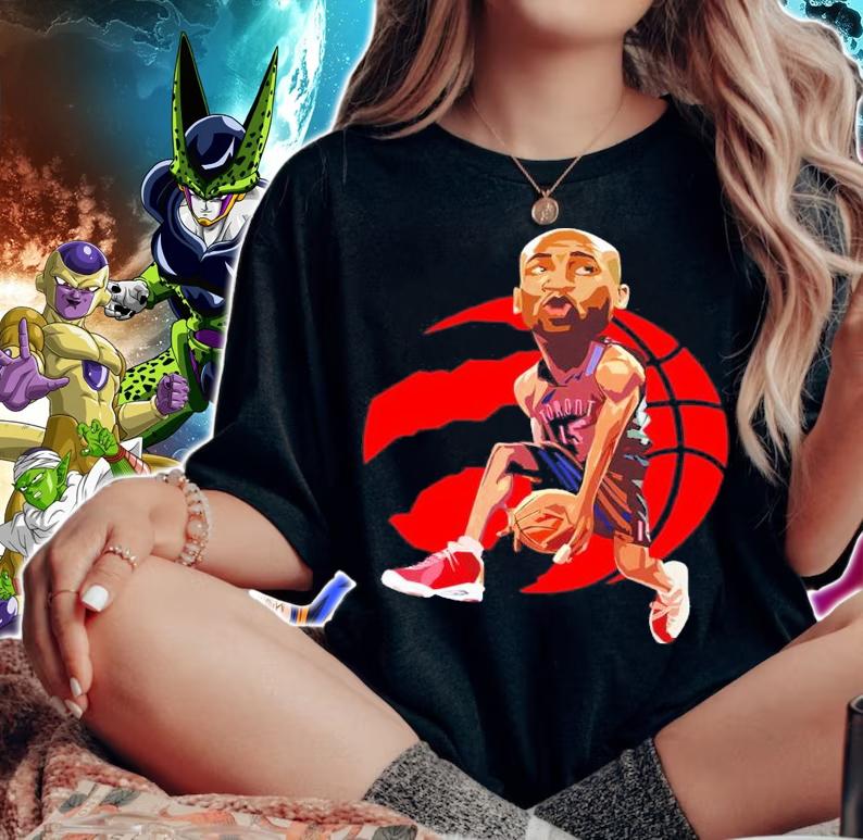 Vince Carter Dunking Toronto Raptors Basketball Shirt woman shirt