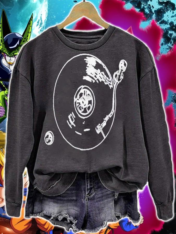 Vintage Vinyl Record Player Dj Disc Jockey Turntable Retro Shirt sweatshirt