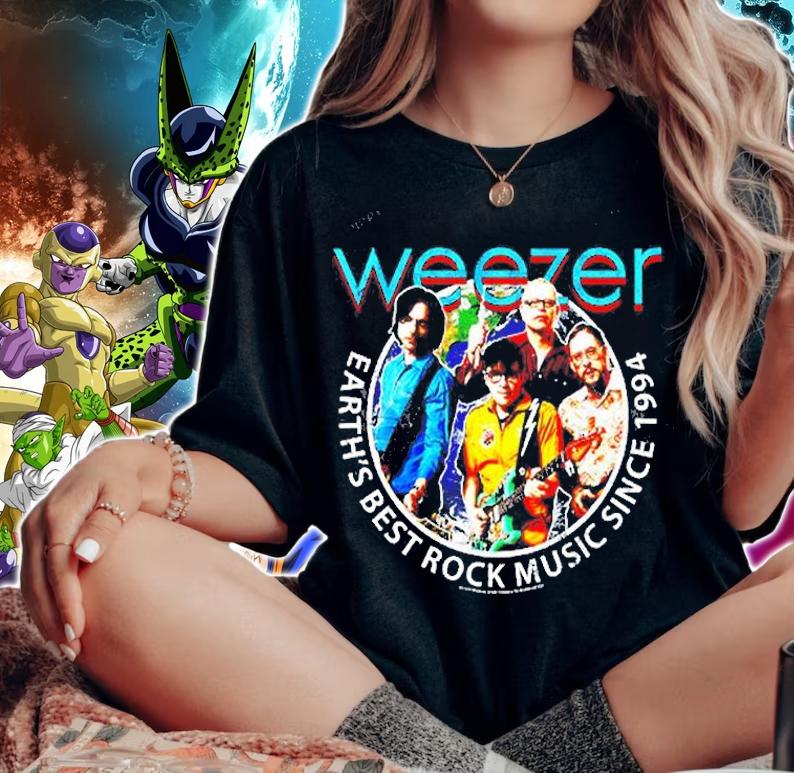 Weezer Earths Best Rock Music Since 1994 t-shirt woman shirt