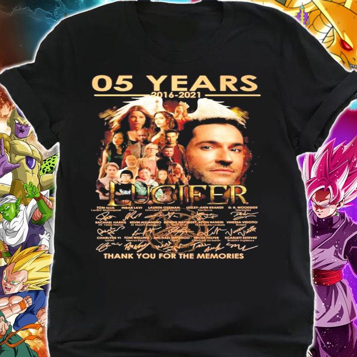 05 years 2016 2021 Lucifer signatures t-shirt shirt