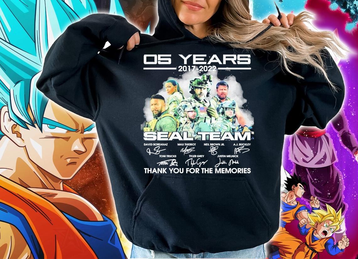 05 years 2017 2022 Seal Team signatures t-shirt hoodie