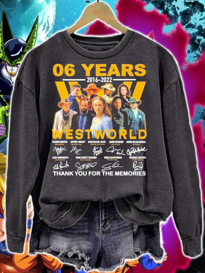 06 years 2016 2022 Westworld signatures t-shirt sweatshirt