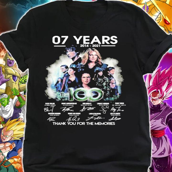 07 years 2014 2021 The 100 thank you for the memories t-shirt shirt