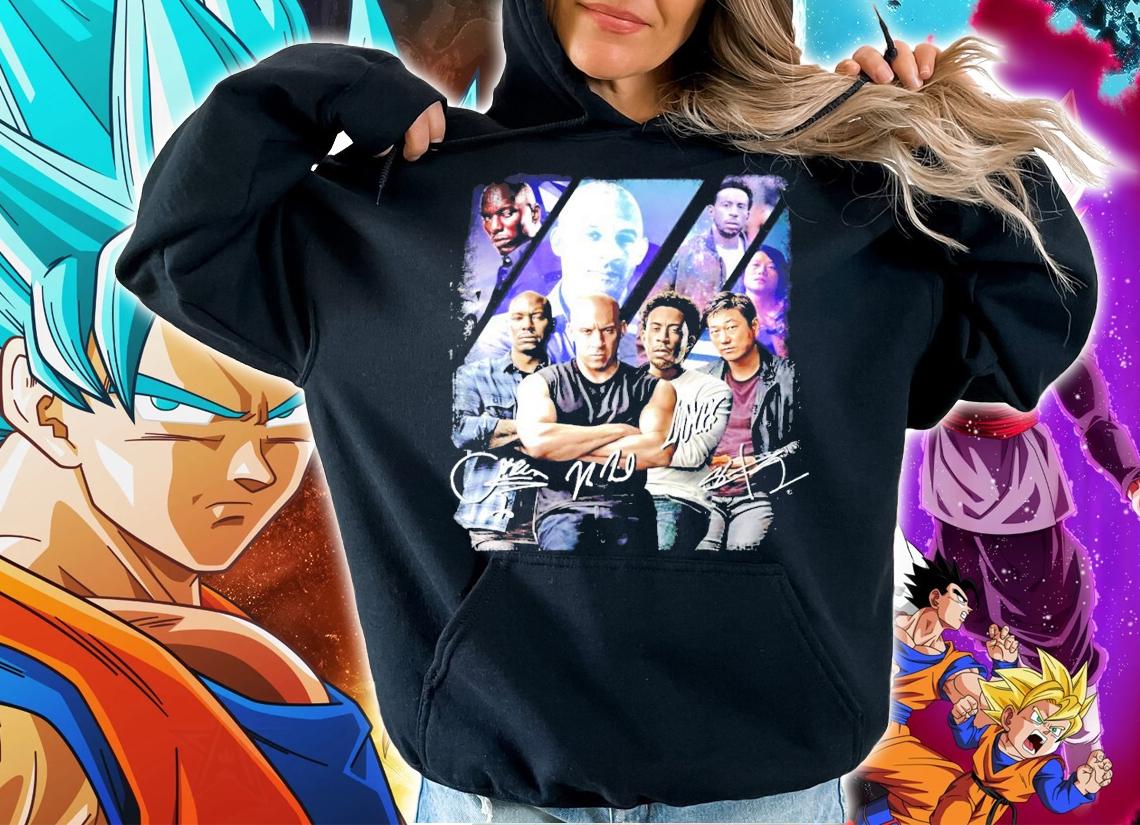 4 Man Fast and Furious signatures t-shirt hoodie