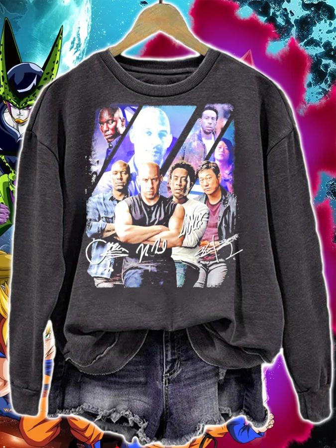4 Man Fast and Furious signatures t-shirt sweatshirt