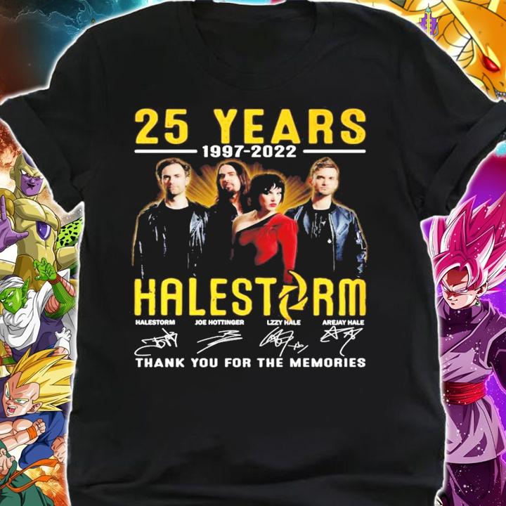 25 years 1997-2022 Halestorm signature shirt t-shirt shirt
