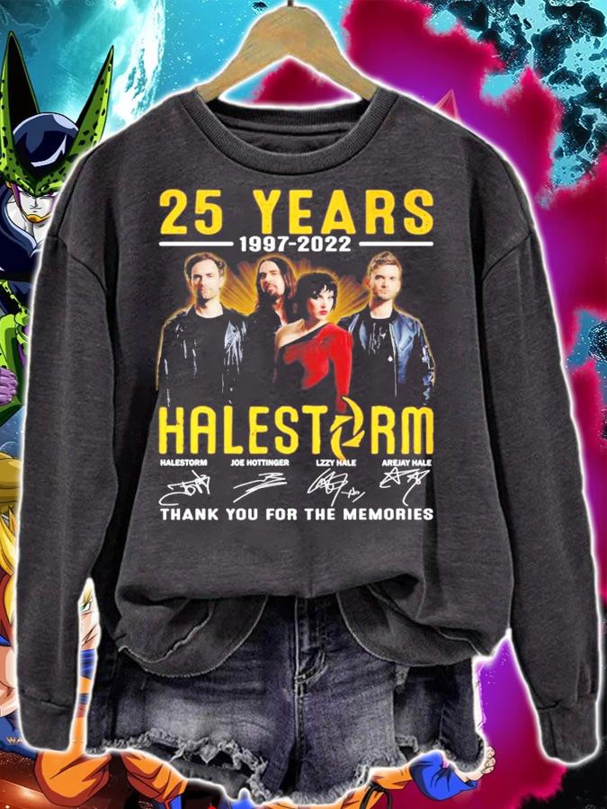 25 years 1997-2022 Halestorm signature shirt t-shirt sweatshirt