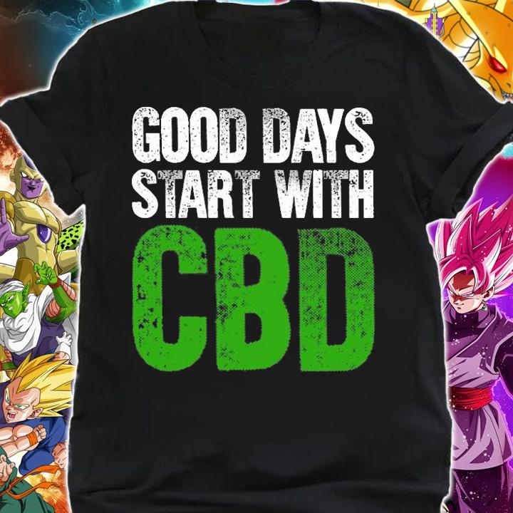 Cbd Oil Shirt Good Days Start With Cbd Hemp Heals T-Shirt shirt
