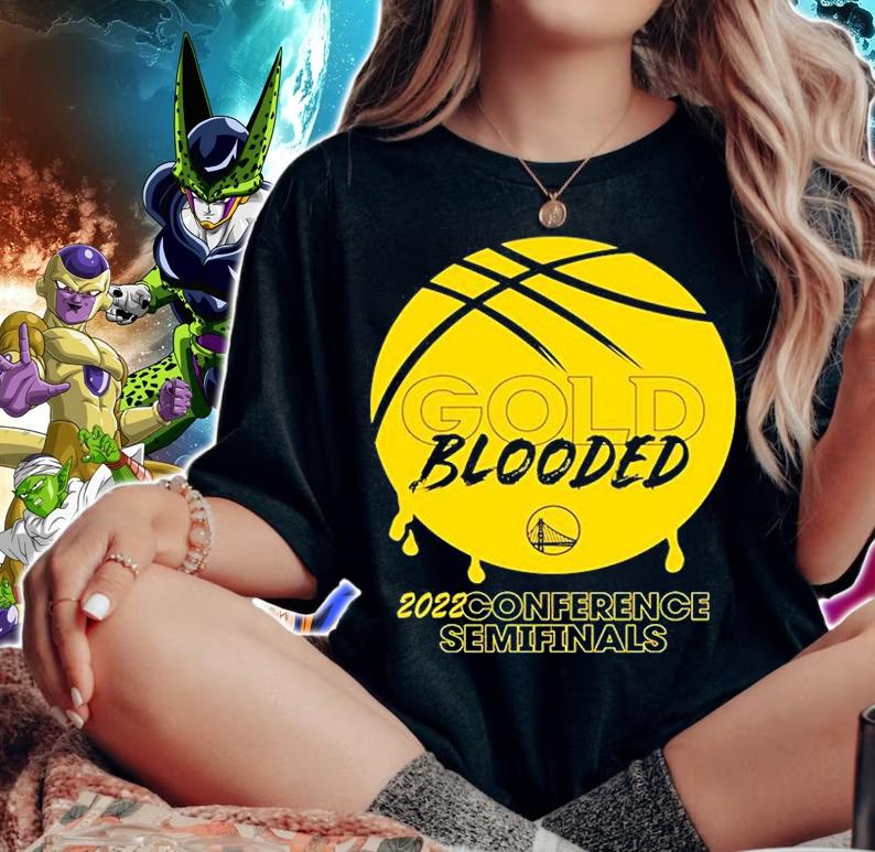 Chase Center Gold Blooded 2022 Conference Semifinals T-Shirt woman shirt
