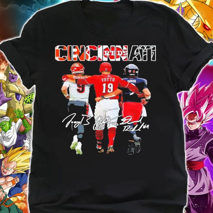 Cincinnati Bengals Joe Burrow Joey Votto And Desmond Ridder Signatures Shirt shirt