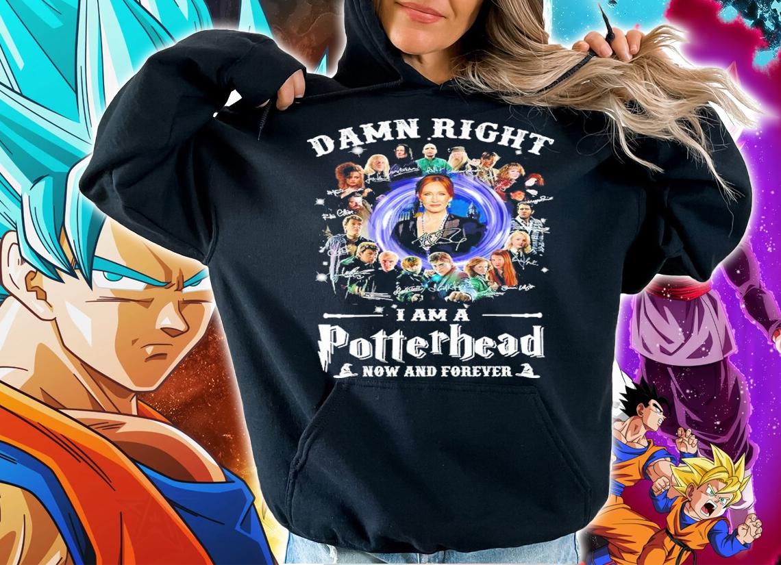 Damn Right I Am A Potterhead Now And Forever Signatures Shirt hoodie