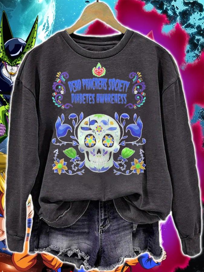 Dead Pancreas Society Blue Sugar Diabetes Awareness For All Shirt sweatshirt