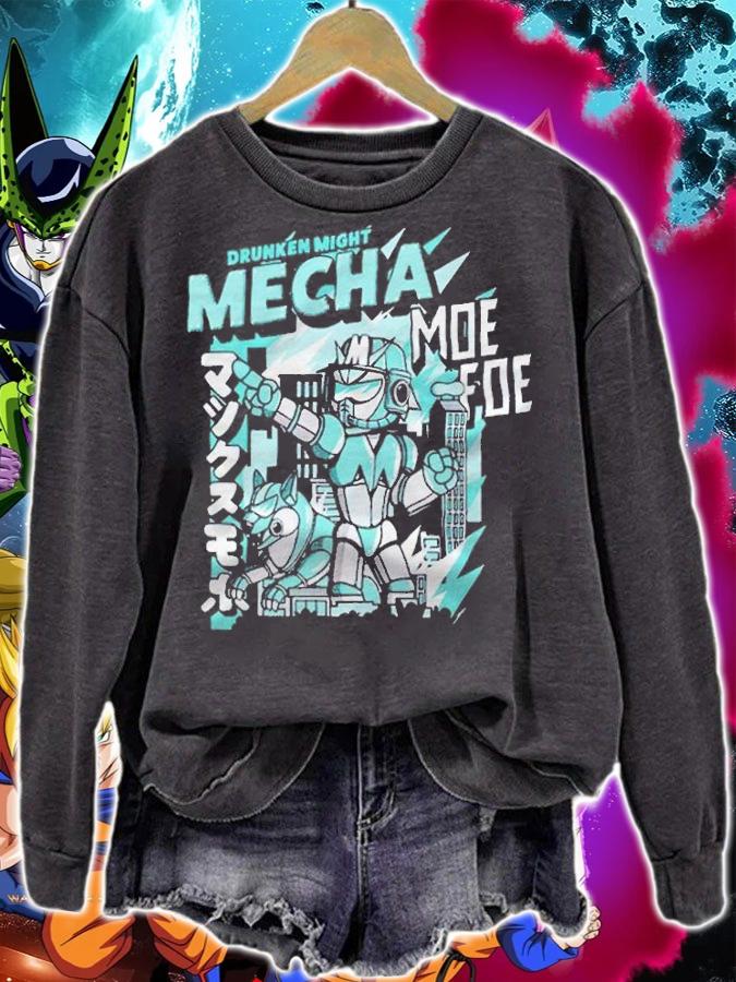 Drunken Might Mecha Moe Foe T-shirt sweatshirt