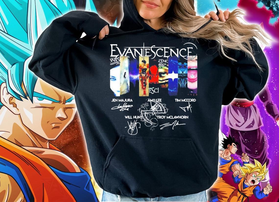 Evanescence Rock Band Signatures Shirt hoodie