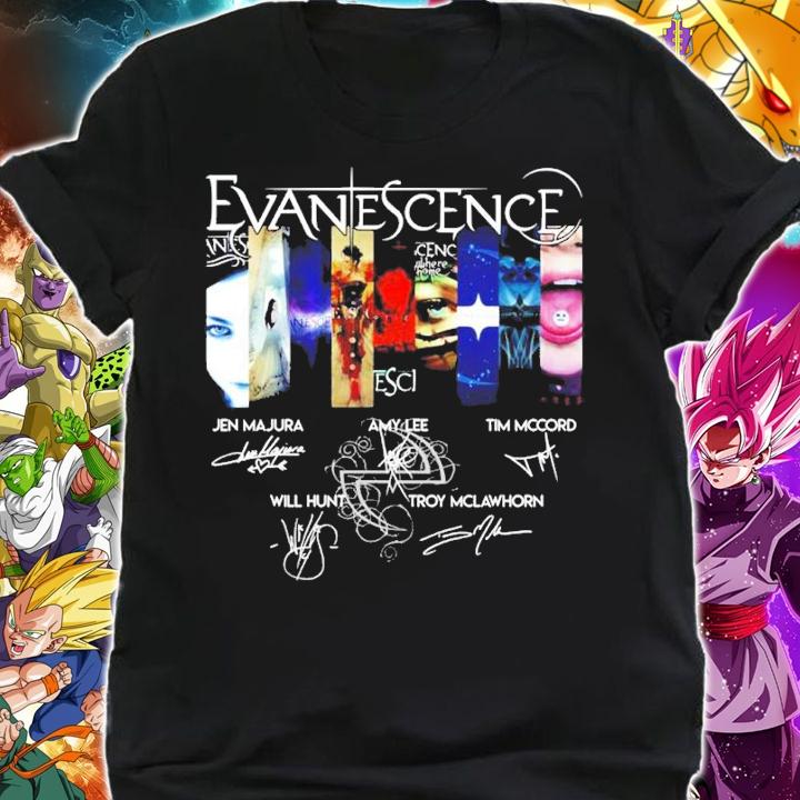 Evanescence Rock Band Signatures Shirt shirt