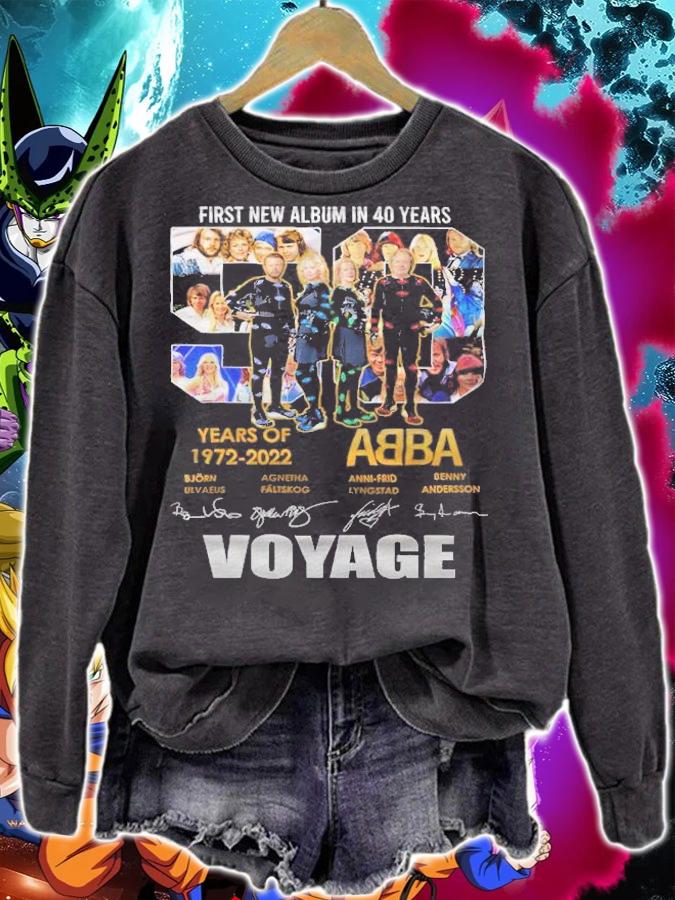 First new album in 40 years 50 years 1972-2022 ABBA signatures shirt sweatshirt