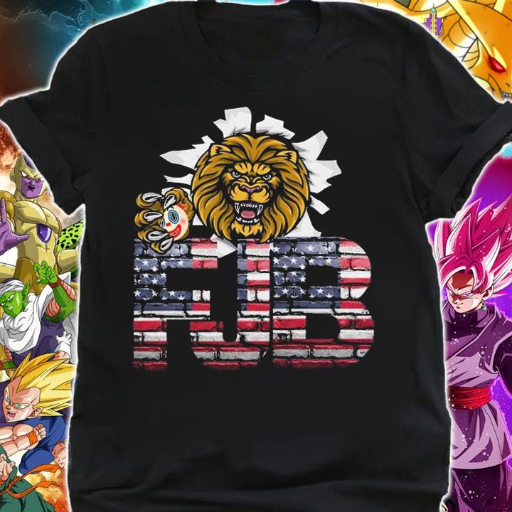 FJB Brick USA Flag With Lion & Clown #FJB T-Shirt shirt