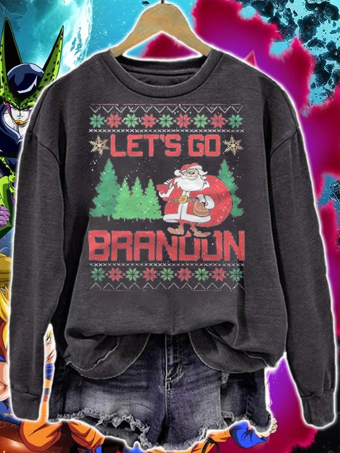 FJB Let's Go Brandon Funny Chant FJB Christmas T-Shirt sweatshirt