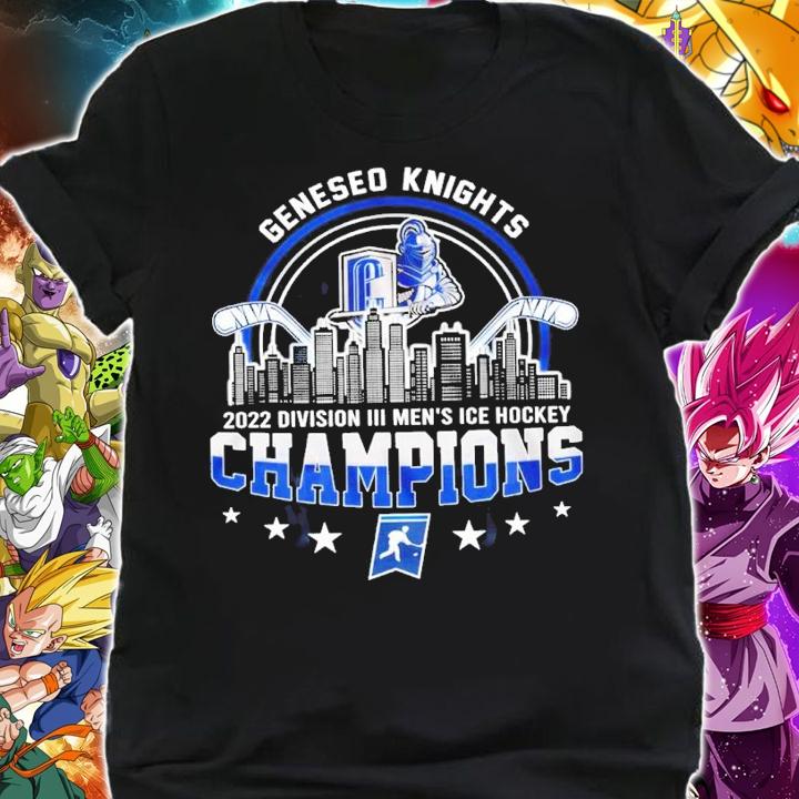 Geneseo Knights NCAA Division III Men's Ice Hockey Champions 2022 Shirt shirt