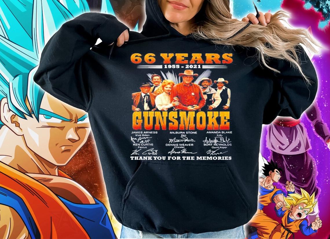 Gunsmoke 66 Years 1955 2021 Thank You For The Memories Gift Shirt hoodie