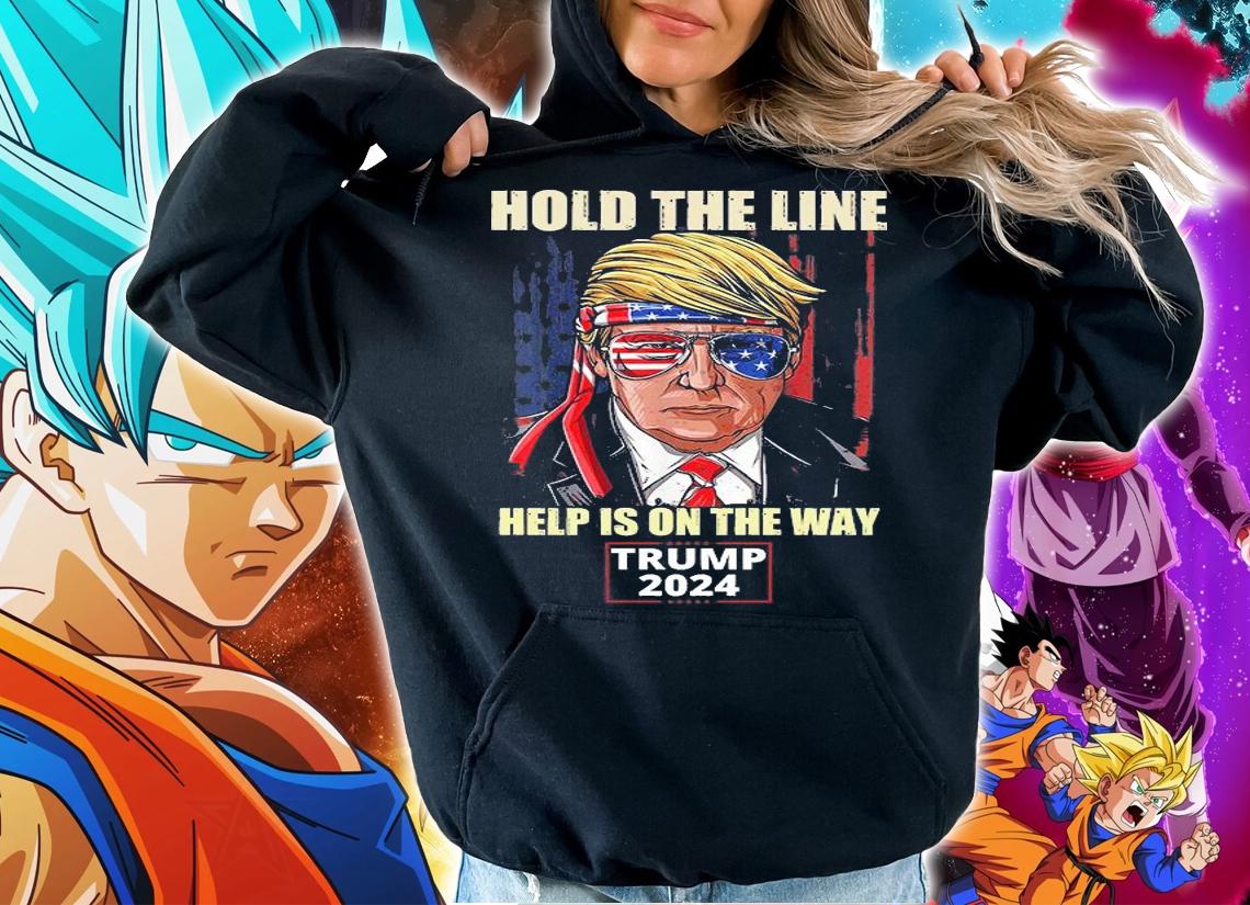 Hold The Line Trump 2024 Anti Biden Conservative Trump Sunglasses Vintage T-Shirt hoodie