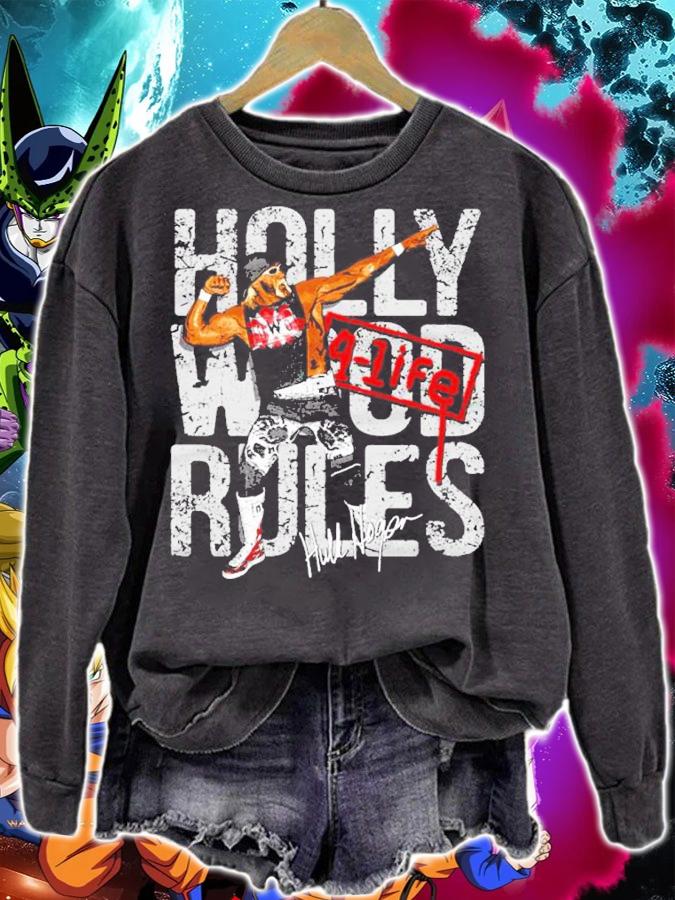 Hulk Hogan Hollywood 4-Life Signatures Shirt sweatshirt