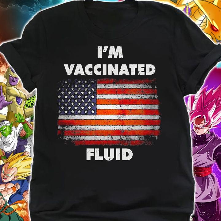 I'm Vaccinated Fluid Patriotic American Vintage T-Shirt shirt