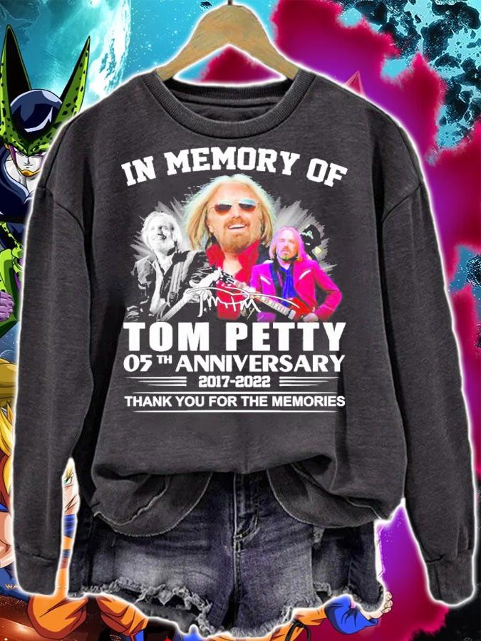 In Memory Of Tom Petty 05th Anniversary 2017-2022 Signatures Thank You For The Memories Shirt sweatshirt