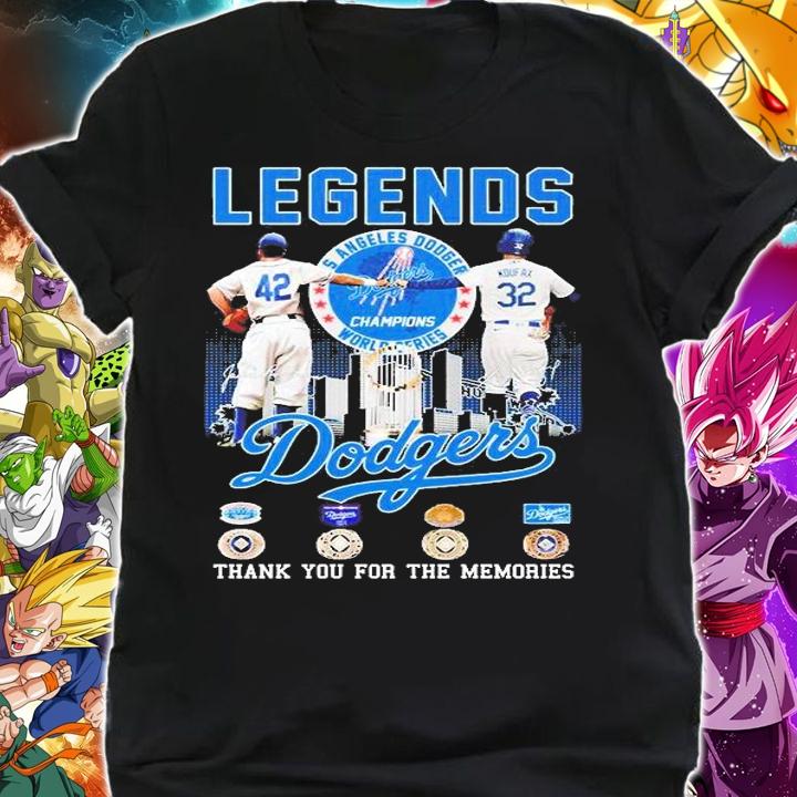 Jackie Robinson Sandy Koufax Legends Dodgers Thank You For The Memories T-Shirt shirt