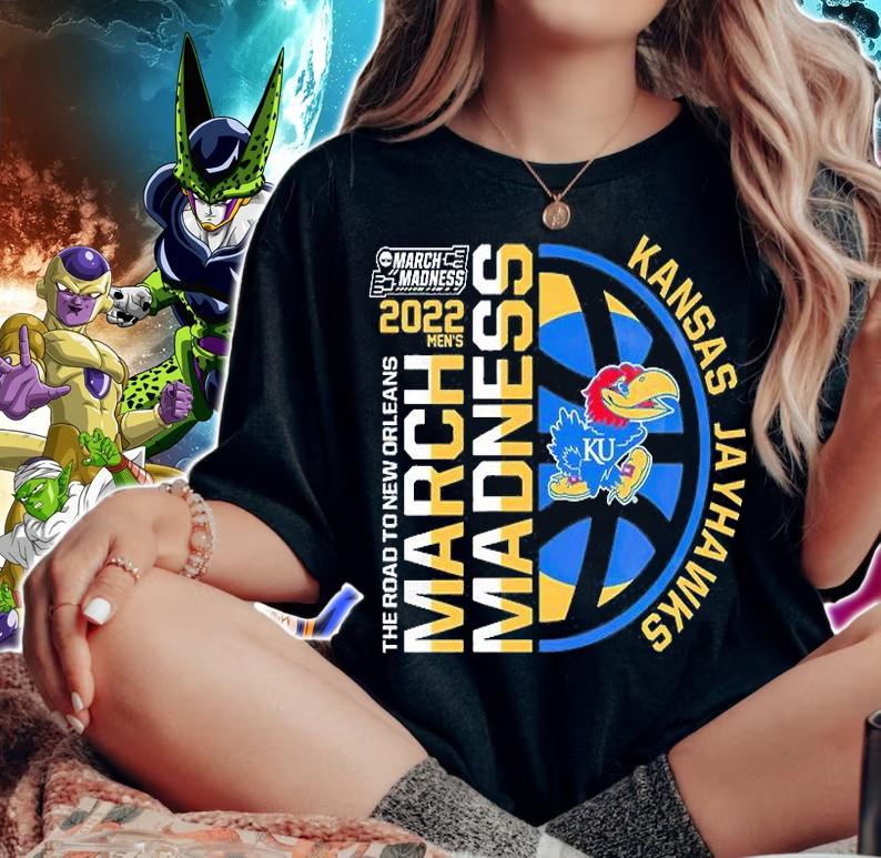 Kansas Jayhawks 2022 Mens NCAA The Road To New Orleans March Madness T-Shirt woman shirt