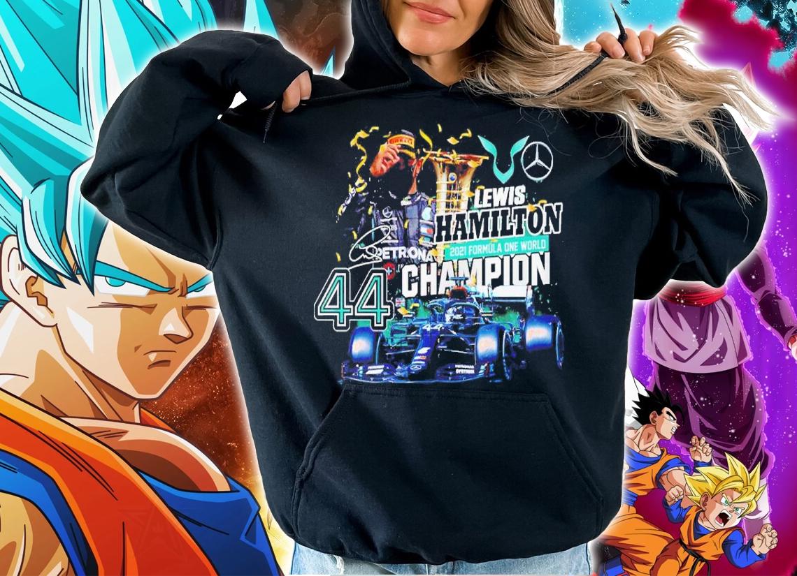 Lewis Hamilton 2021 formula one world champions shirt hoodie