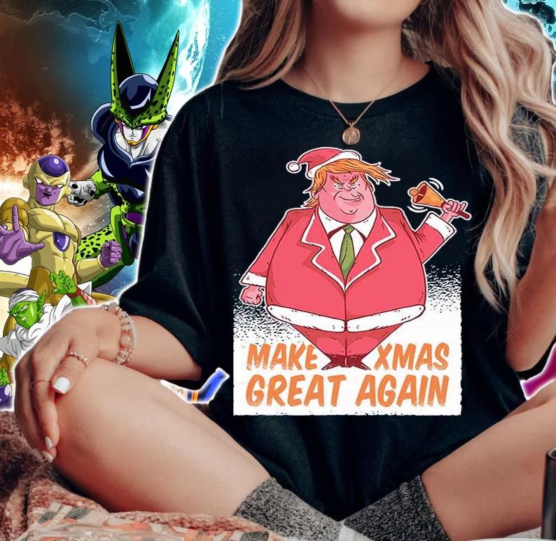 Make Xmas Great Again Funny Trump T-Shirt woman shirt