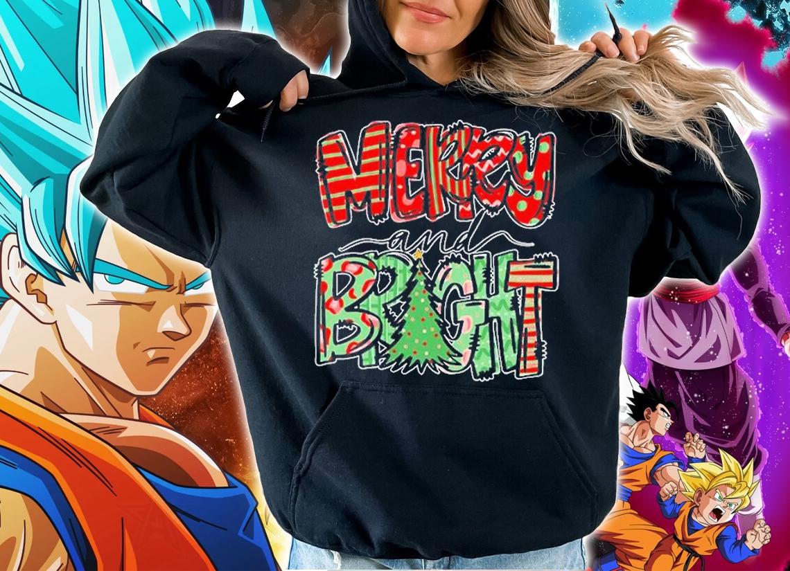 Merry And Bright Christmas Tree Shirt hoodie