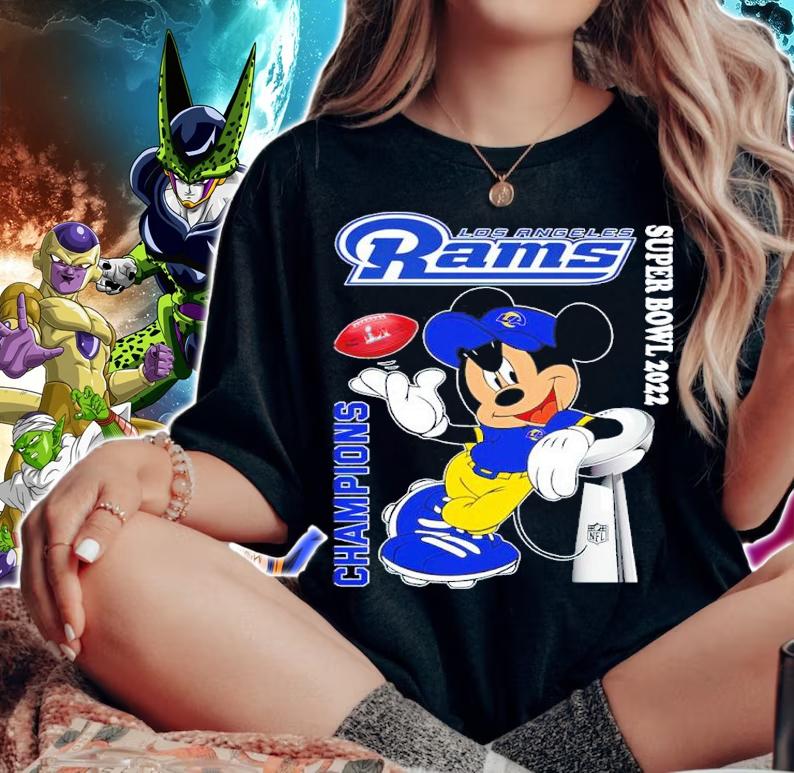 Mickey Los Angeles Rams Super Bowl 2022 Champions shirt woman shirt