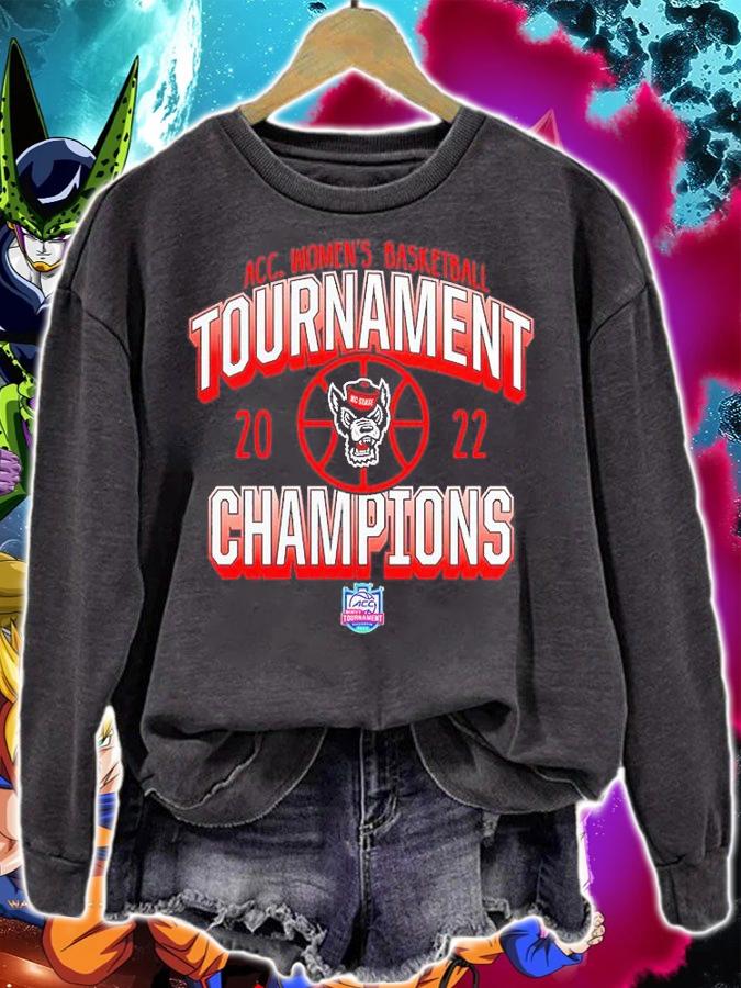 Nc State Wolfpack 2022 Acc Women's Basketball Conference Tournament Champions T-Shirt sweatshirt