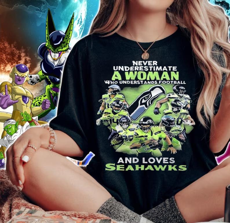Never Underestimate A Woman Who Understands Football And Love Seahawks Shirt woman shirt