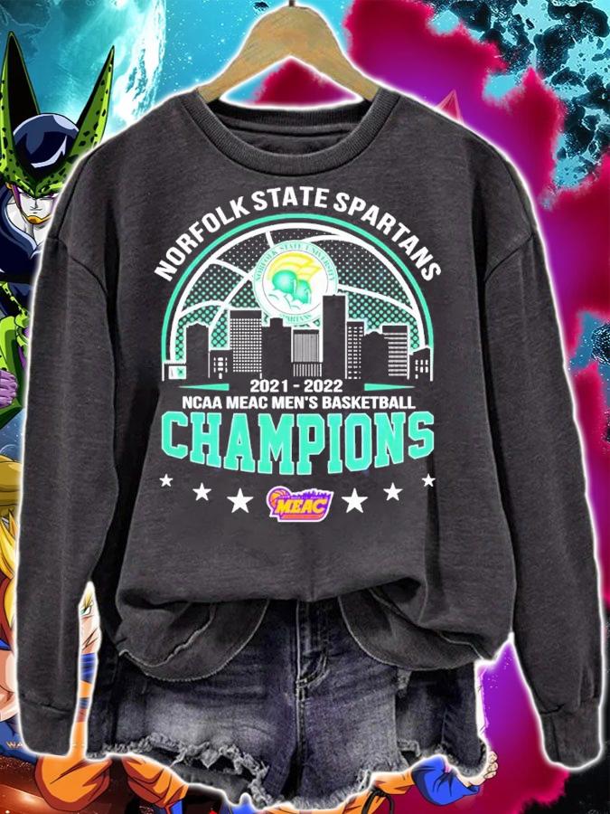 Norfolk State Spartans 2021-2022 NCAA Meac Men's Basketball Champions Shirt sweatshirt