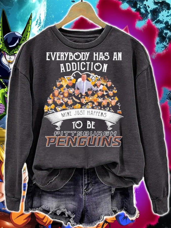 Official Everybody Has An Addiction Mine Happens To Be Pittsburgh Penguins Shirt sweatshirt