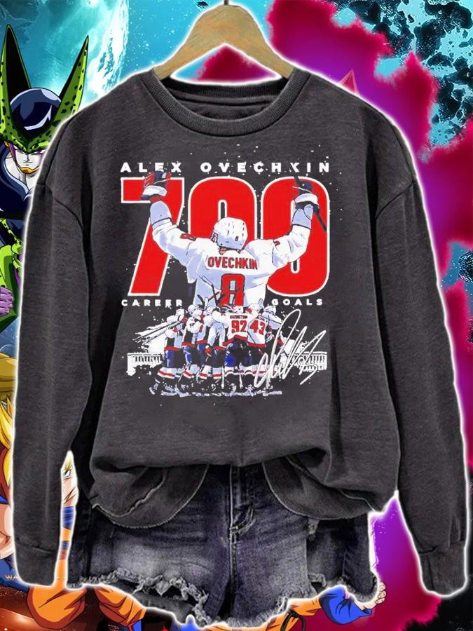 Ovechkin 700 Goals For Washington Capitals Fans Signatures Shirt sweatshirt